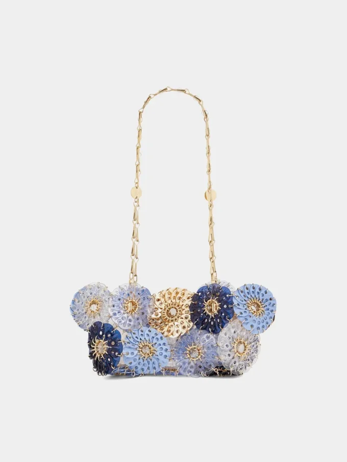 Bolso azul Flower 1969