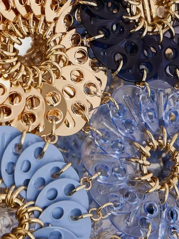 Bolso azul Flower 1969