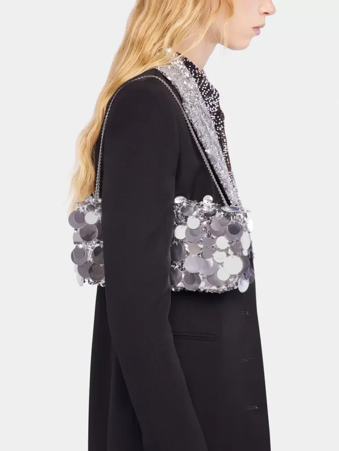 Bolso baguette brillante