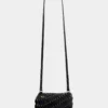 Bolso bandolera de piel negro Paco