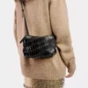 Bolso bandolera de piel negro Paco