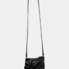 Bolso bandolera de piel negro Paco