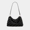 Bolso de mano negro Paco en piel de becerro