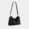 Bolso de mano negro Paco en piel de becerro