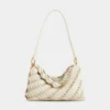Bolso de mano Paco color crema en piel de becerro
