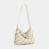 Bolso de mano Paco color crema en piel de becerro