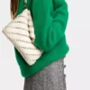 Bolso de mano Paco color crema en piel de becerro
