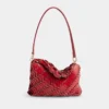 Bolso de mano rojo Paco en piel de becerro