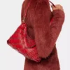 Bolso de mano rojo Paco en piel de becerro