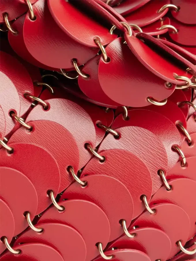 Bolso de mano rojo Paco en piel de becerro