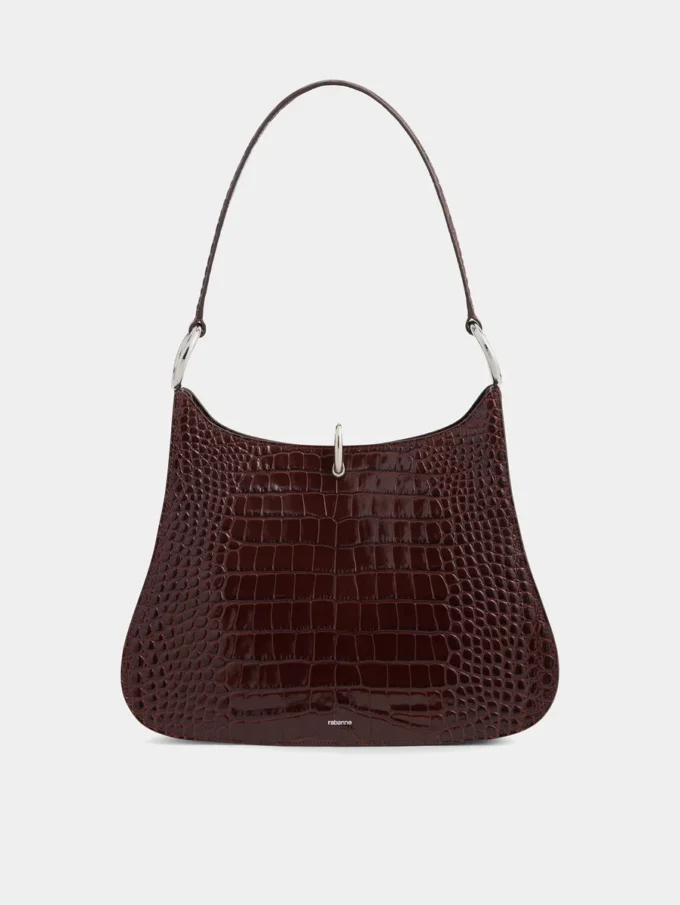 Bolso de piel con anilla grande