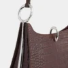 Bolso de piel con anilla grande
