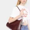 Bolso de piel con anilla grande