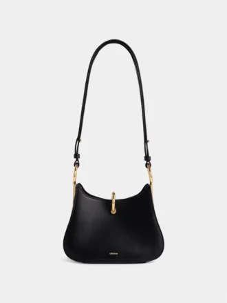 Bolso de piel con anilla pequeña