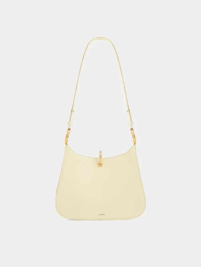 Bolso de piel con anilla pequeña