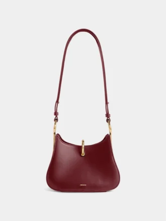 Bolso de piel con anilla pequeña
