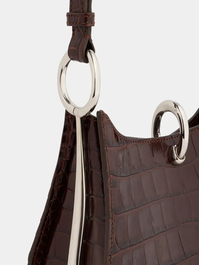 Bolso de piel con anilla pequeña