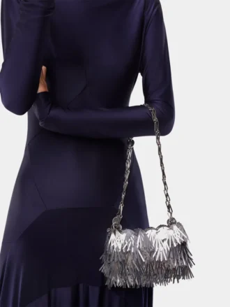 Bolso nano de pelo metalizado Sparkle