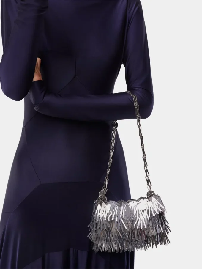 Bolso nano de pelo metalizado Sparkle