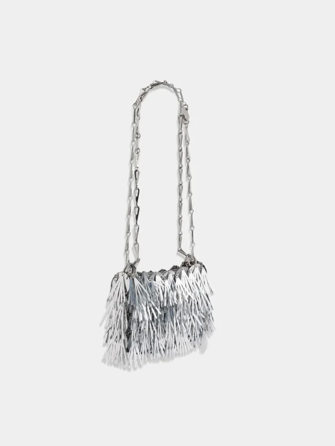 Bolso nano de pelo metalizado Sparkle
