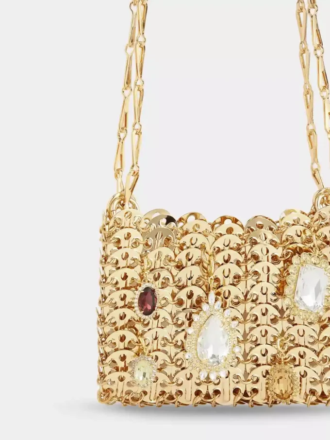 Bolso nano dorado 1969 con charms