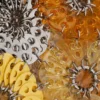 Bolso naranja Flower 1969