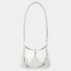 Bolso pequeño de cuero con anillas
