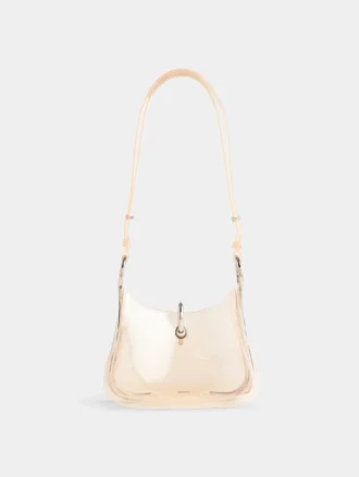 Bolso pequeño transparente con anillas