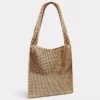 Bolso pixelado dorado