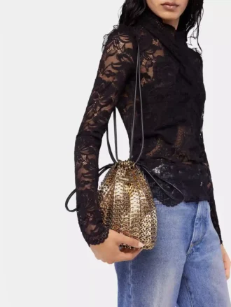 Bolso reversible tipo cubo de piel