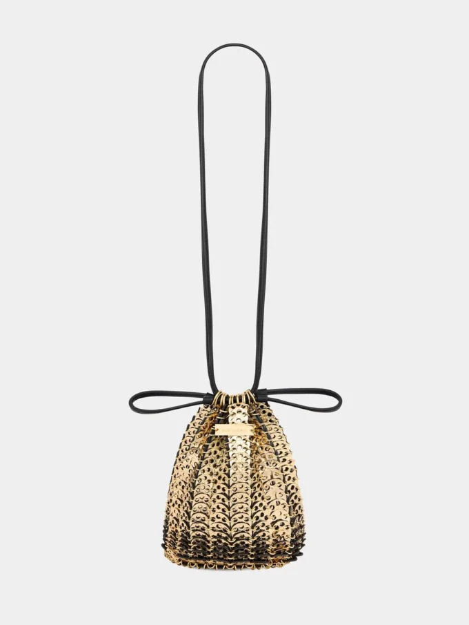 Bolso reversible tipo cubo de piel