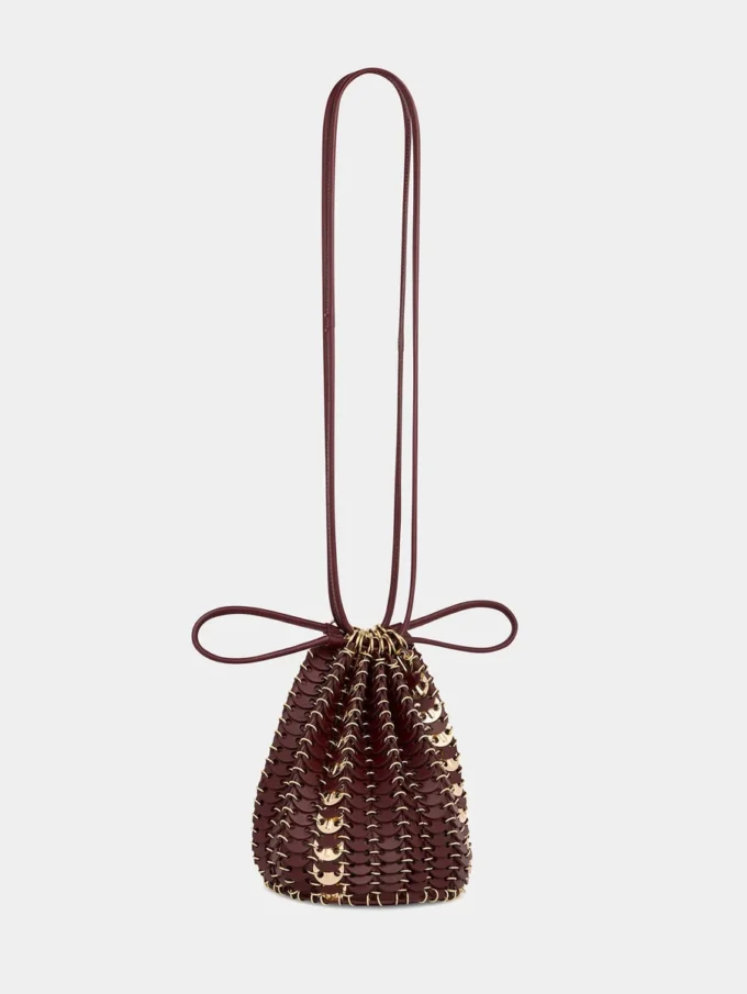 Bolso reversible tipo cubo de piel