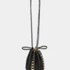 Bolso reversible tipo cubo de piel