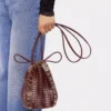 Bolso reversible tipo cubo de piel