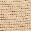 Bolso tote de rafia beige con logotipo