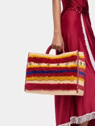 bolso tote de rafia con asas 2 330x439 - Bolso tote de rafia con asas