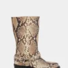 Botas moteras de piel