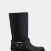 Botas moteras de piel