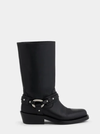 Botas moteras de piel