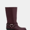 Botas moteras de piel
