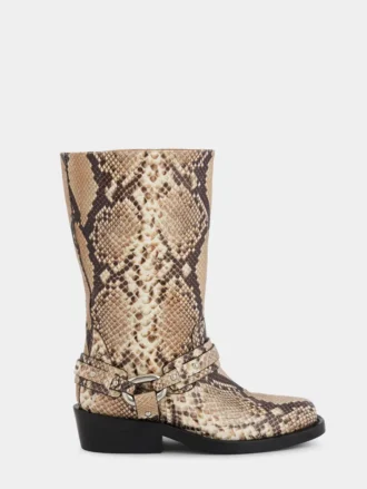 Botas moteras de piel
