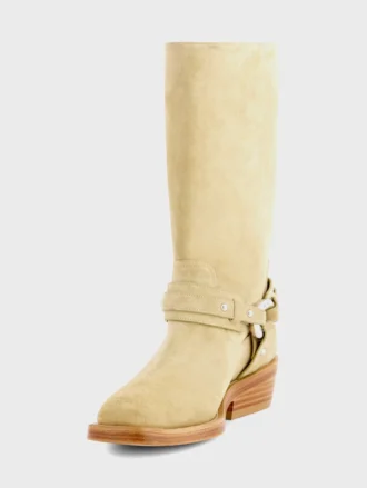 Botas moteras de piel