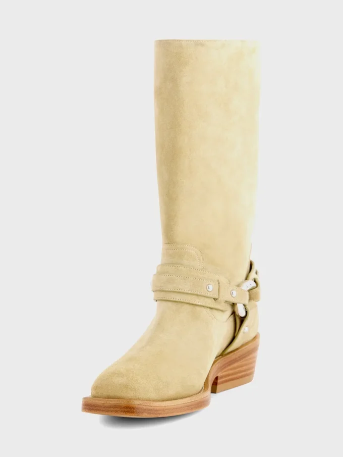 Botas moteras de piel