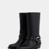 Botas moteras de piel
