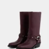 Botas moteras de piel