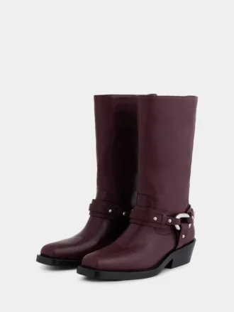 botas moteras de piel 2 3 330x439 - Botas moteras de piel