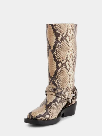 Botas moteras de piel