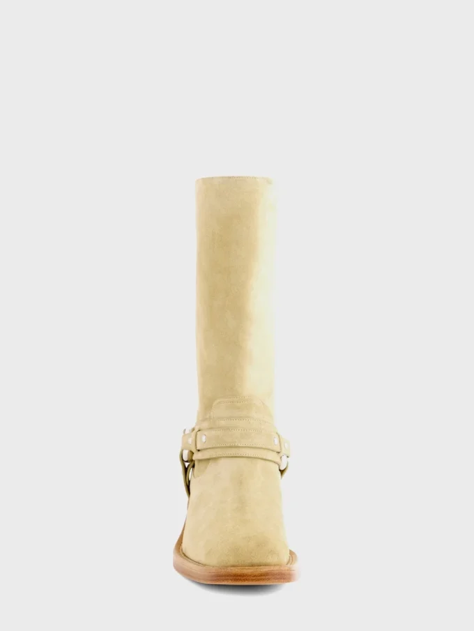 Botas moteras de piel