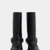 Botas moteras de piel