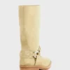 Botas moteras de piel